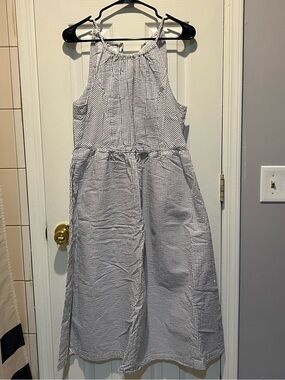 J Crew Seersucker Halter Dress - 10